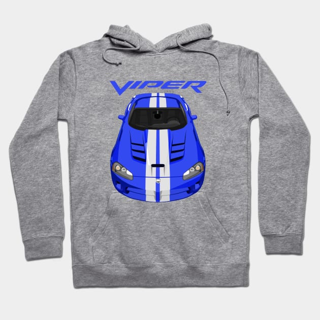 Viper SRT10-blue and white Hoodie by V8social